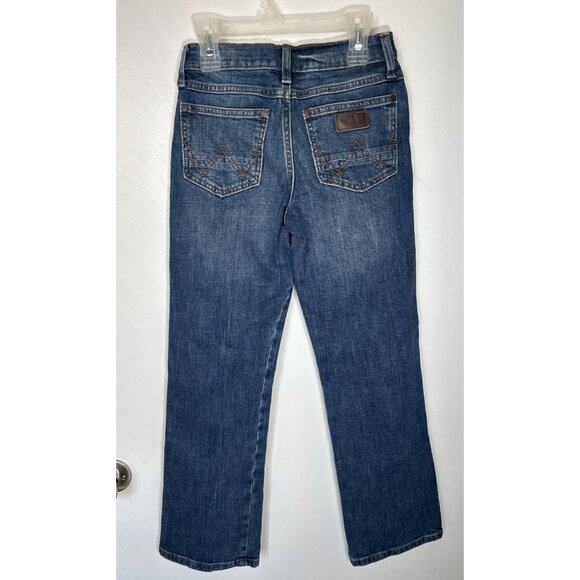 Boys Wrangler Retro Relaxed Boot Jeans 11 Slim - Picture 2 of 6